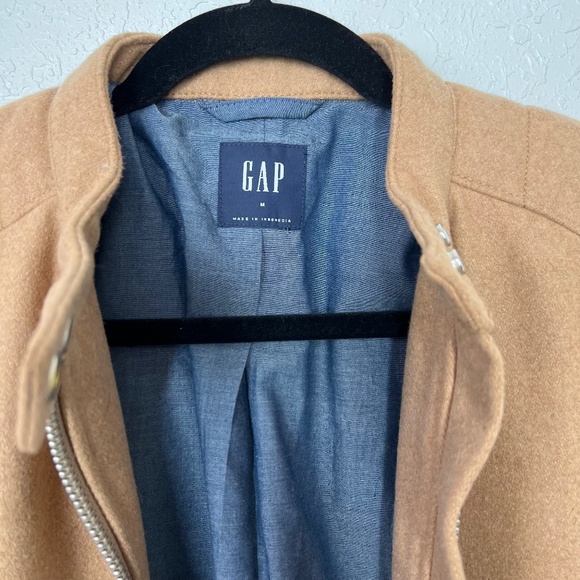 Gap Moto Jacket Wool Camo M, - Picture 7 of 16